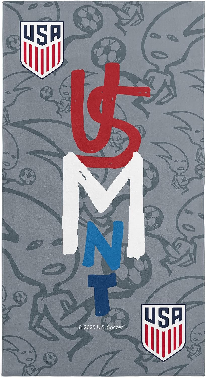 Northwest US Soccer Soccer Head Beach Towel 30x60 inches