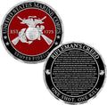 Marine Corps Rifleman’s Creed Challenge Coin - Gift for Marines - Disabled Vet Owned Business | USMC Rifleman’s Creed Coin