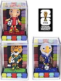 Official FIFA - 2026 Soccer Animal Figurines, Maple Moose, Zayu Cheetah & Clutch Eagle Mascot Collectibles, 3 Pack Cartoon Athletes with Soccer Ball, 9 cm, Desk Decor, Gift for Soccer Fans