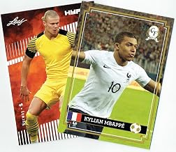 2) Mint Card Lot Kylian Mbappe & Erling Haaland 2017 Leaf HYPE ##1, 94 Rookies