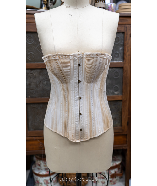 1880-1890s Antique Victorian Corset Pattern for Teenager or Slim Hipped Adult (34B/27W/34H)