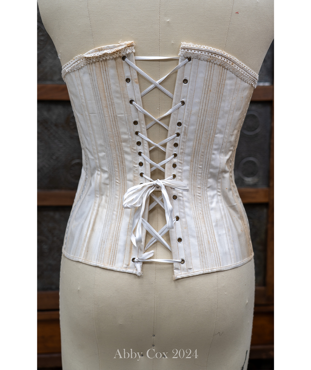 1880-1890s Antique Victorian Corset Pattern for Teenager or Slim Hipped Adult (34B/27W/34H)