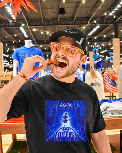 AC DC Edmonton Oilers shirt