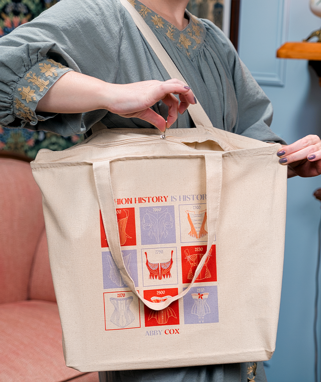 Fashion History Is History Corset Tote