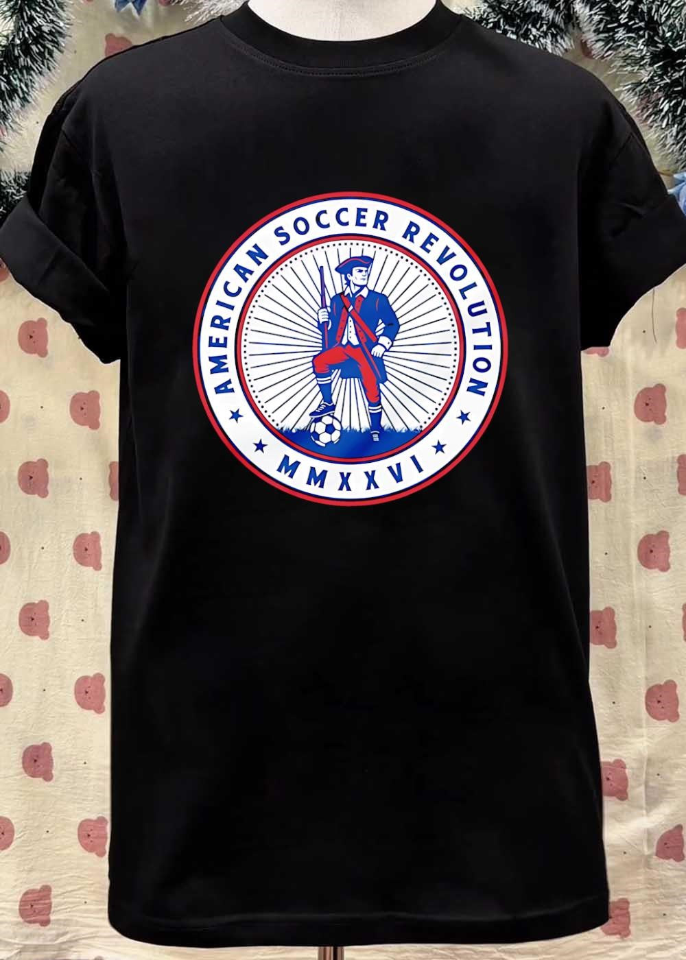ASR American Soccer Revolution MMXVI Patriot Soccer Team T-Shirt