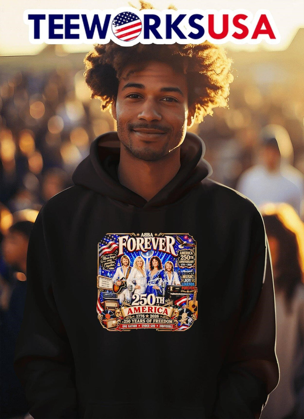 Abba Forever Music Brings Every Generation Together America 250Th Anniversary 1776 2026 Shirt