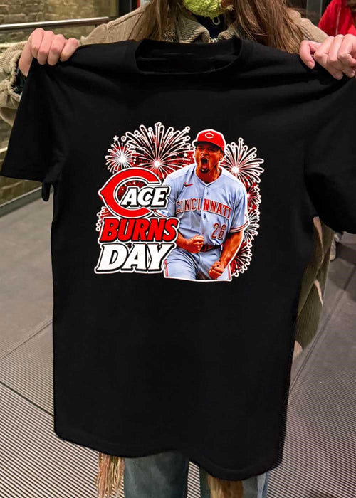 Ace Burns Day Cincinnati Reds T-Shirt