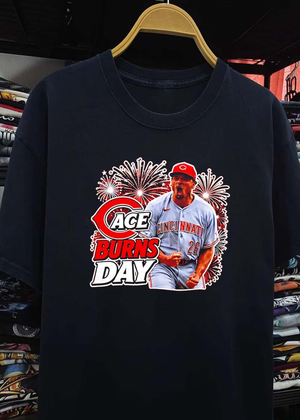 Ace Burns Day Cincinnati Reds T-Shirt