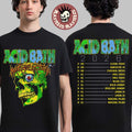 Acid Bath 2026 Eu Uk Tour Merch Green Skull Dates Back Tee (1)