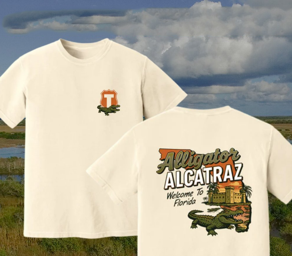 Alligator Alcatraz Welcome To Florida 2025 Graphic T-Shirt