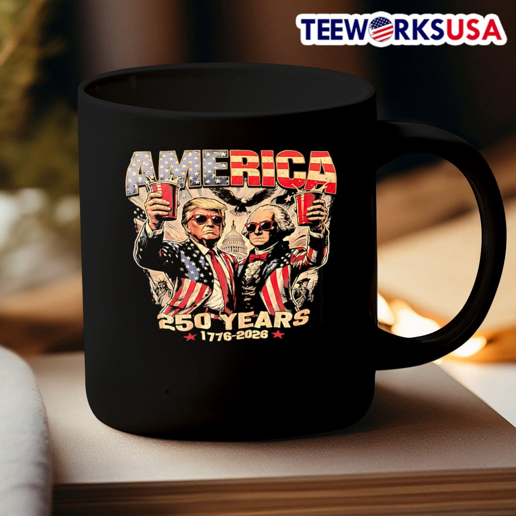 America 250 Years 1776 2026 Donald Trump And George Washington Shirt