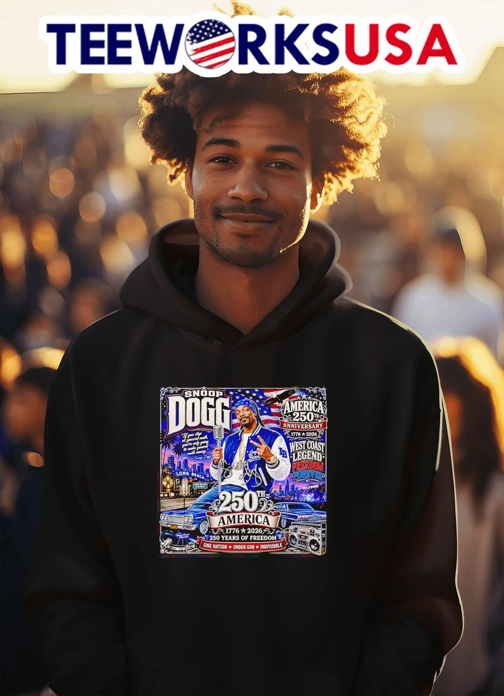 America 250th Anniversary West Coast Legend Freedom Forever Snoop Dogg Shirt