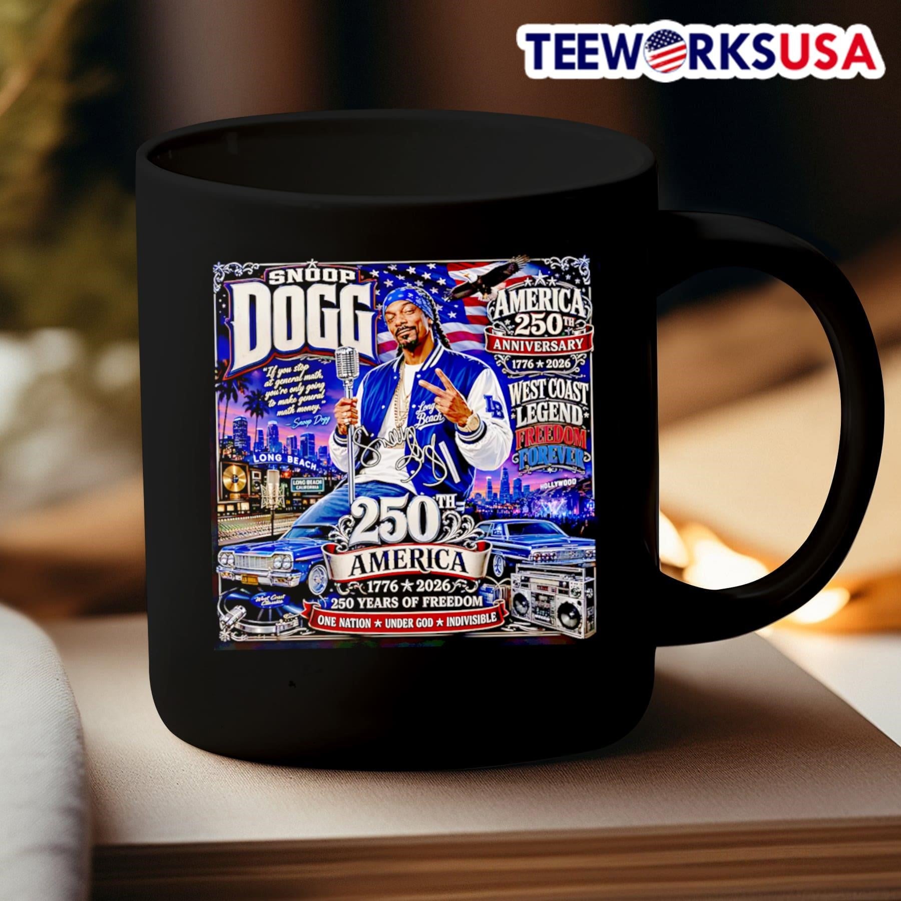 America 250th Anniversary West Coast Legend Freedom Forever Snoop Dogg Shirt