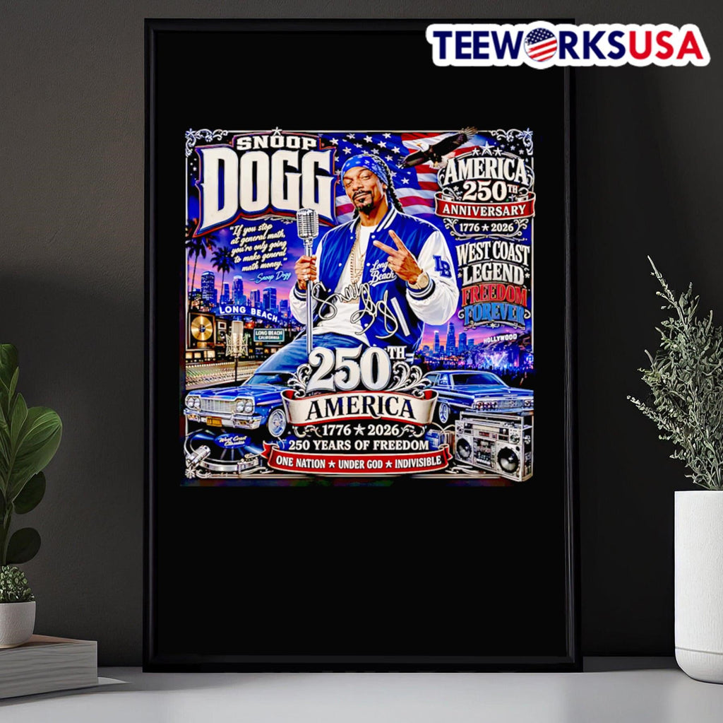 America 250th Anniversary West Coast Legend Freedom Forever Snoop Dogg Shirt