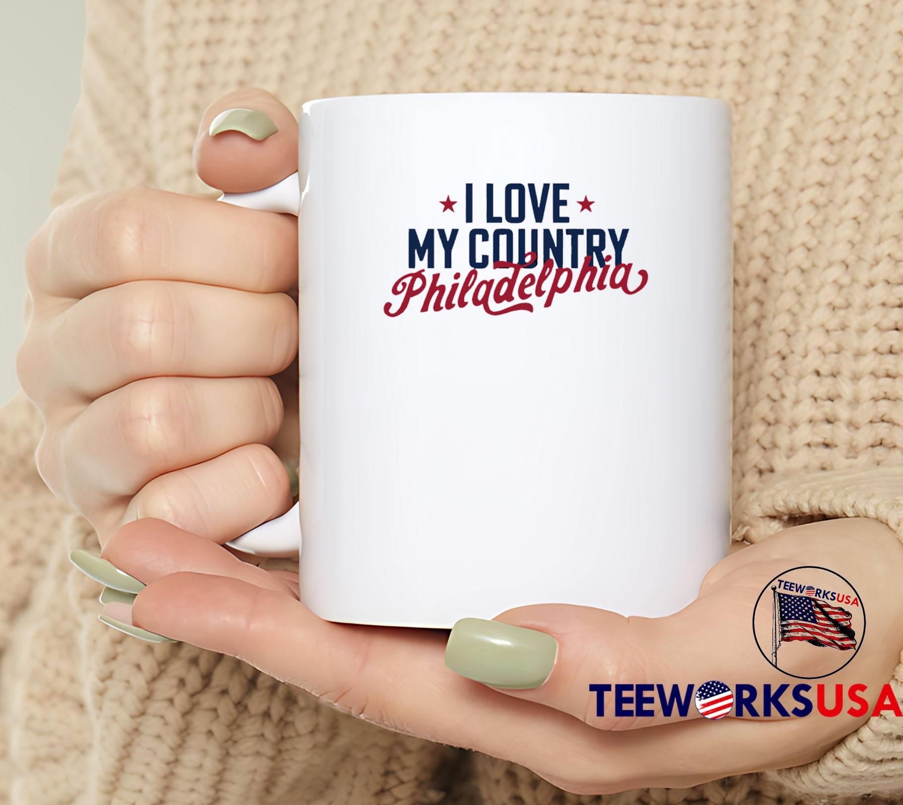 American Pride Apparel I Love My Country Philadelphia T-Shirt