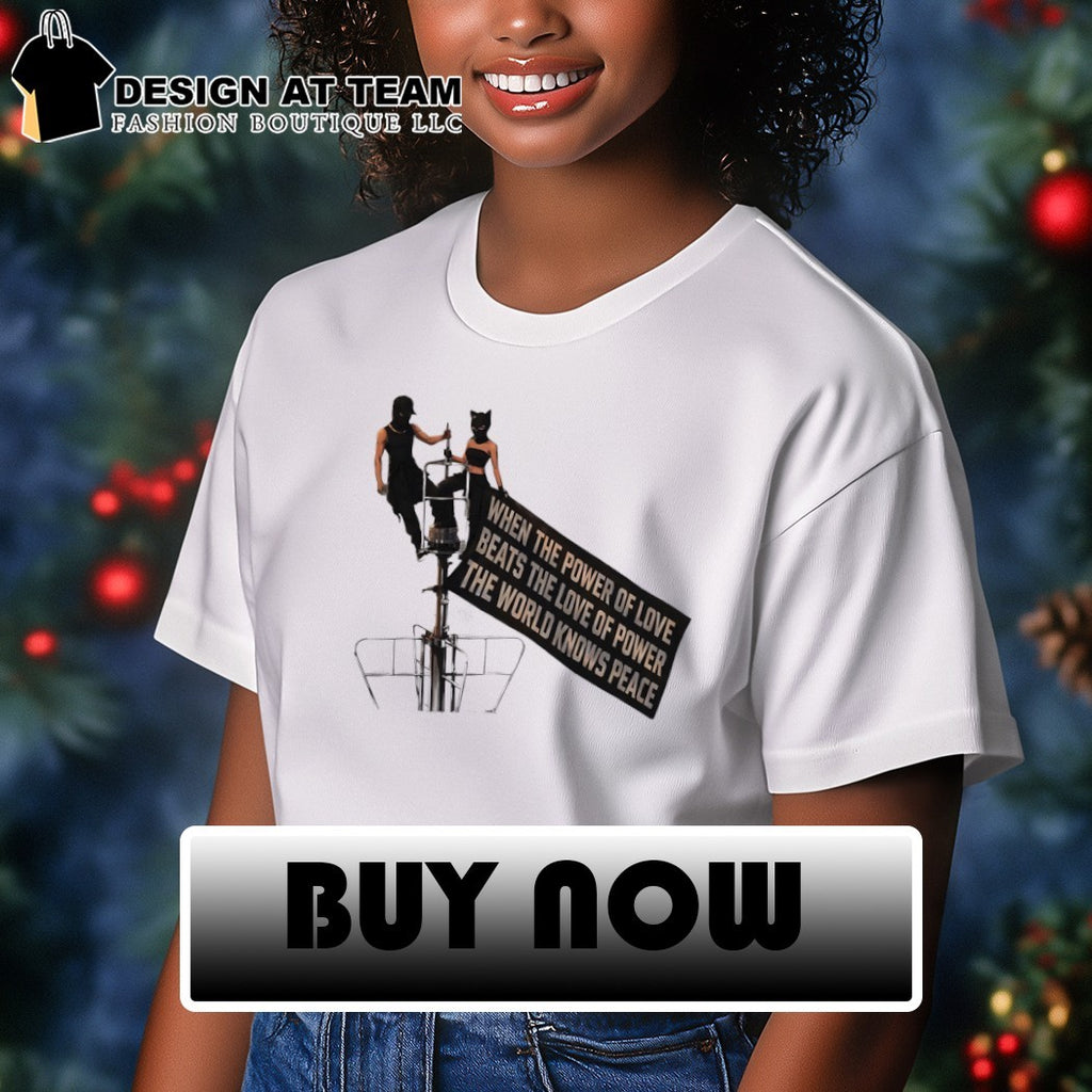 Angela Nikolau Ivan Beerkus Empire State Building when the power of love beats the love of power shirt