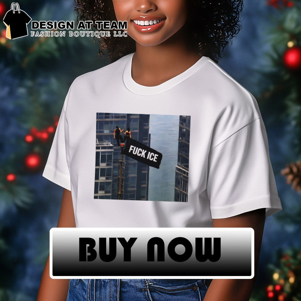 Angela Nikolau and Ivan Beerkus Empire State Building Fuck Ice flag shirt