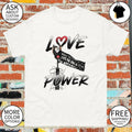 Angela Nikolau and Ivan Beerkus Empire State Building Love Power when the power of love flag shirt
