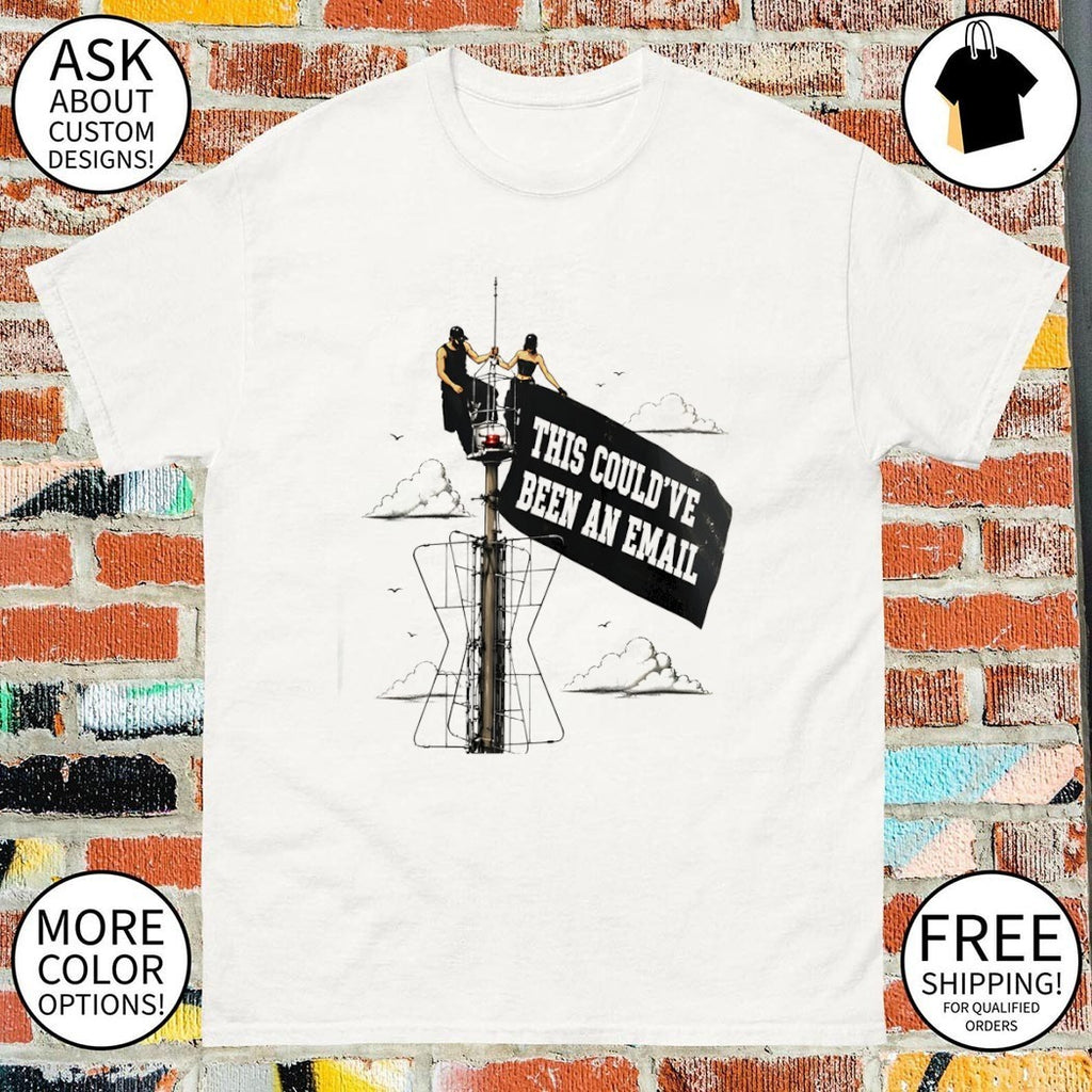 Angela Nikolau and Ivan Beerkus Empire State Building this could’ve been an email shirt