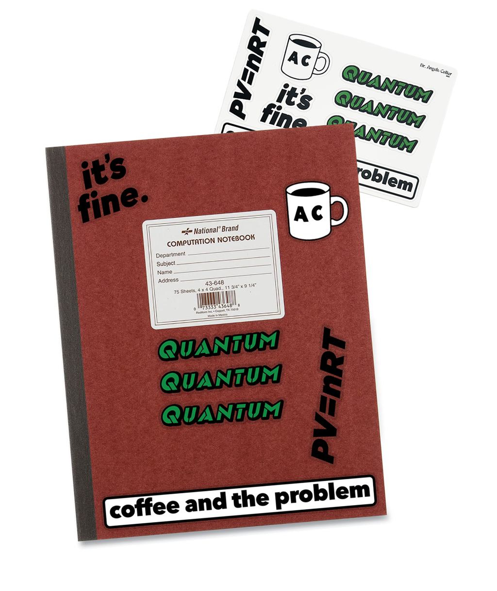 Coffee and the Problem Notebook Stickers