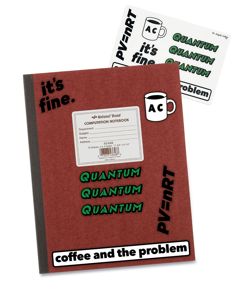 Coffee and the Problem Notebook Stickers