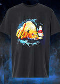 Angry Fish Giving The Finger Smoking Cigar Drinking Modelo T-Shirt