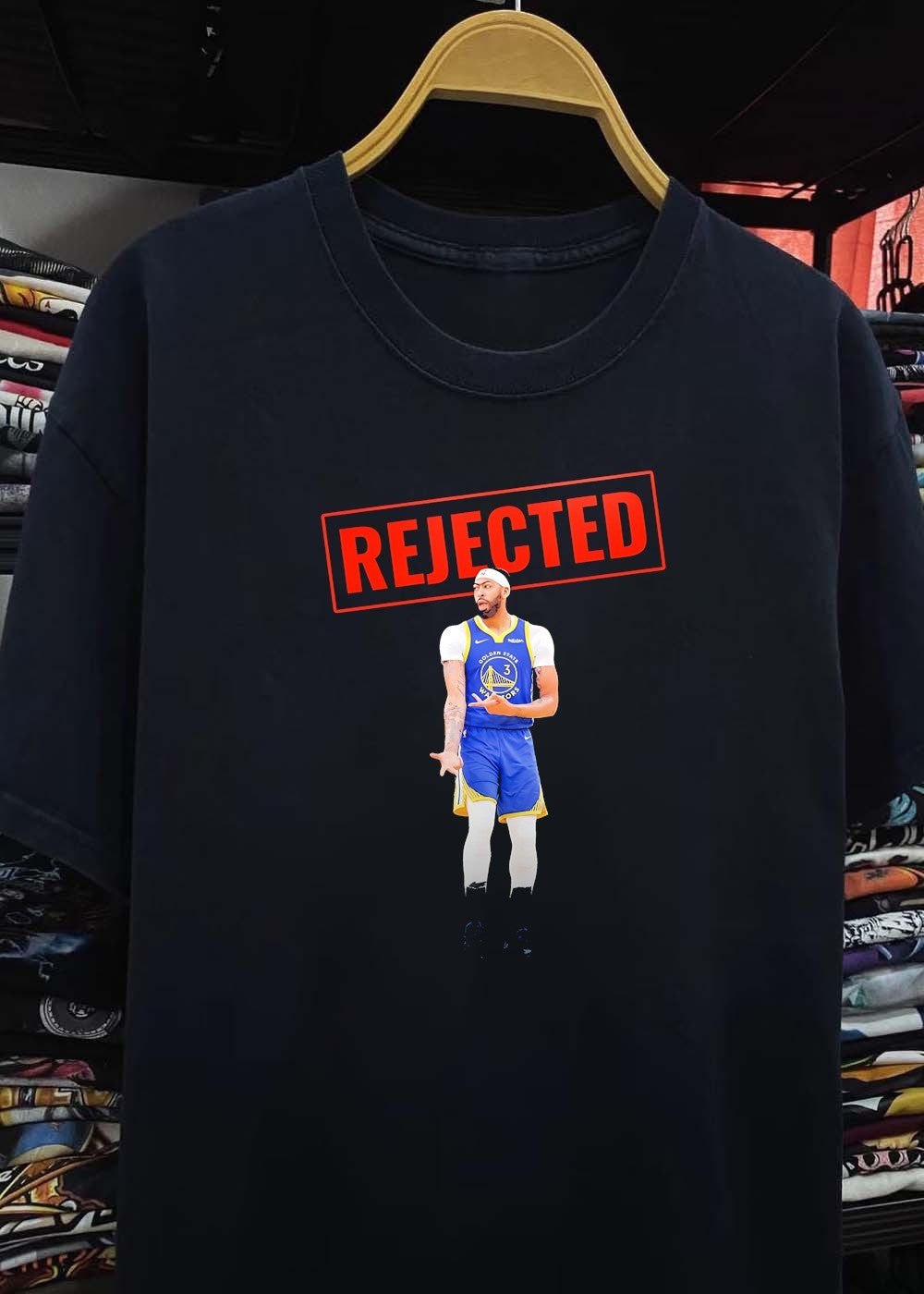 Anthony Davis Rejected Golden State Warriors T-Shirt