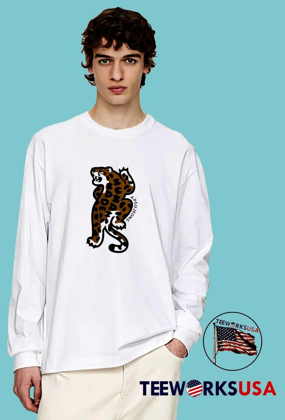 Apgujeong Made Leopard Standing T-Shirt