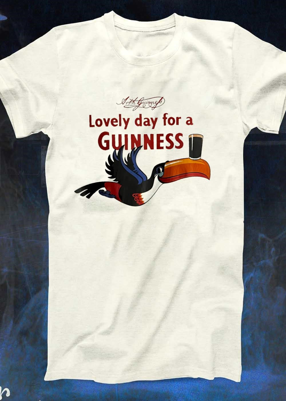 Arthur Guinness Lovely Day For A Guinness Toucan Bird Beer shirt