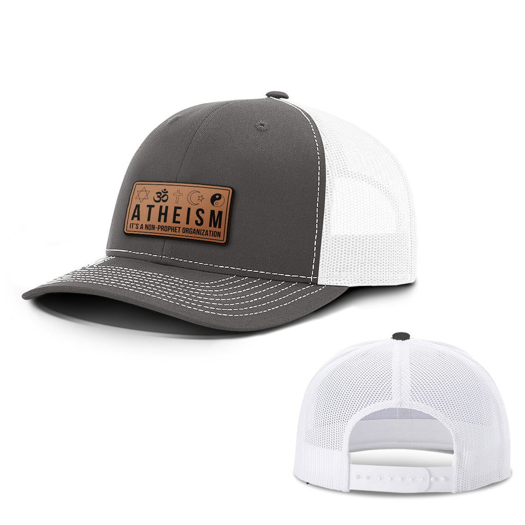 Atheism Non Prophet Leather Patch Hats