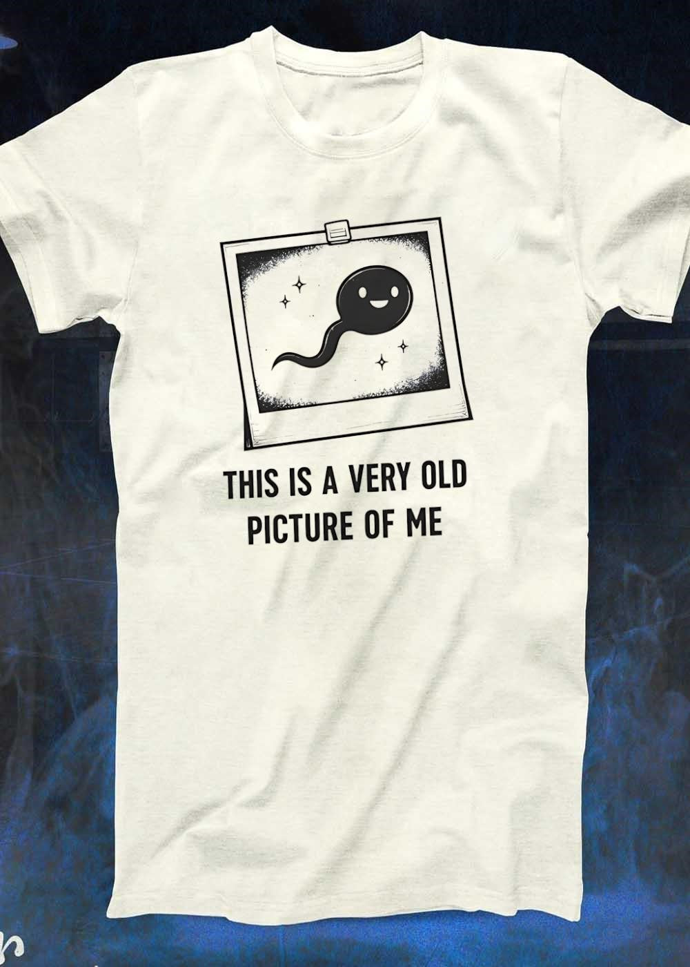 Baby Sperm Character Photo This Is a Very Old Picture of Me T-Shirt