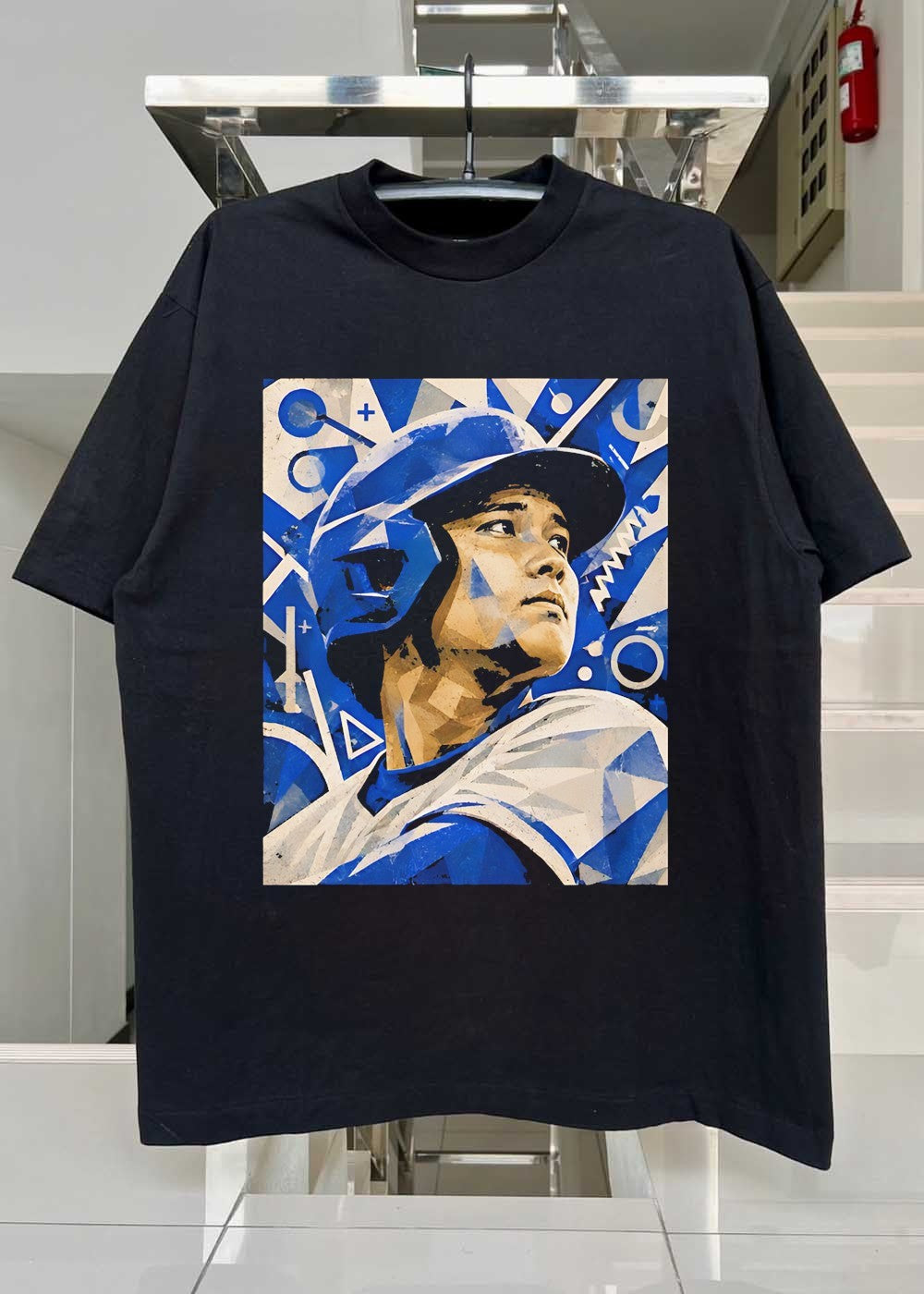 Baseball Player Looking Up at the Sky T-Shirt