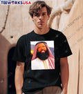 Bearded Man Smiling In Traditional Attire Graphic T-Shirt