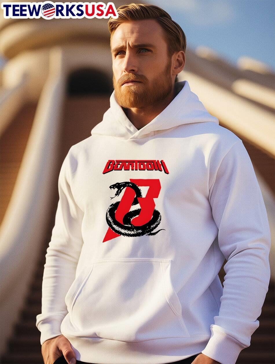 Beartooth band logo with snake and number three shirt