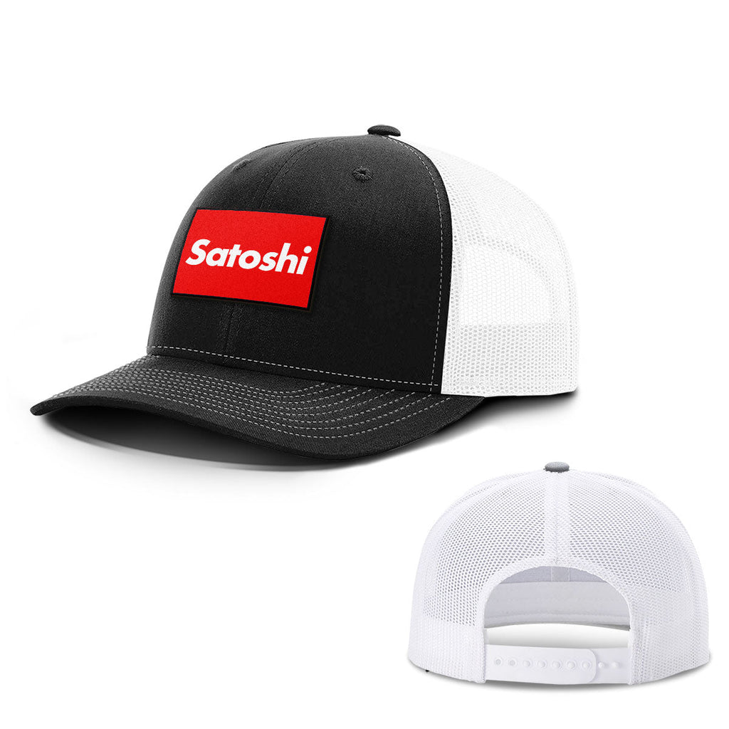 Satoshi Red Patch Hats