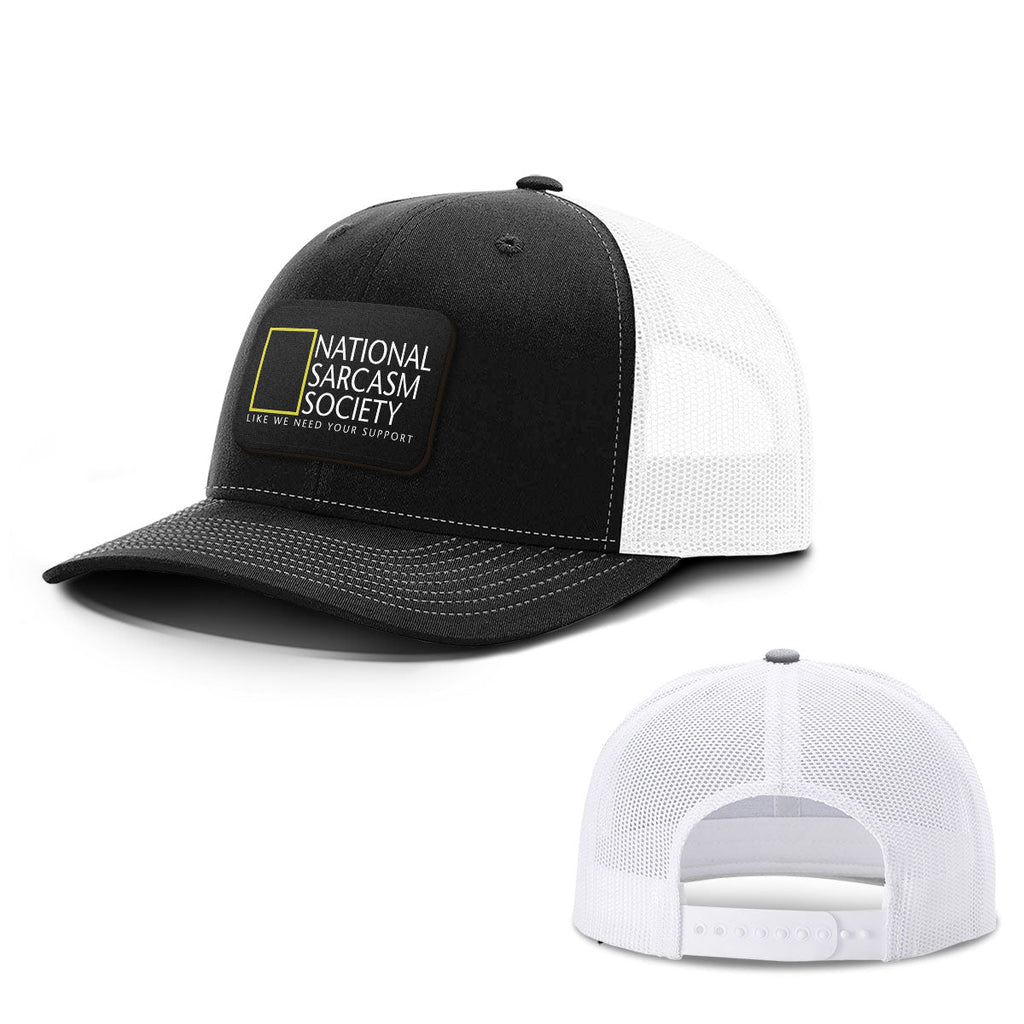 National Sarcasm Society Patch Hats