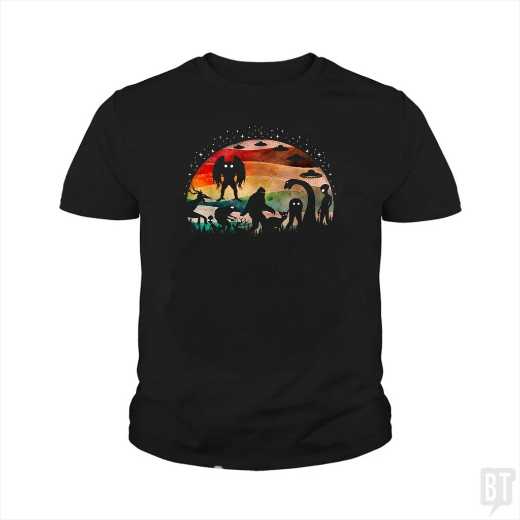 Cryptid Funny Bigfoot Kids Shirt