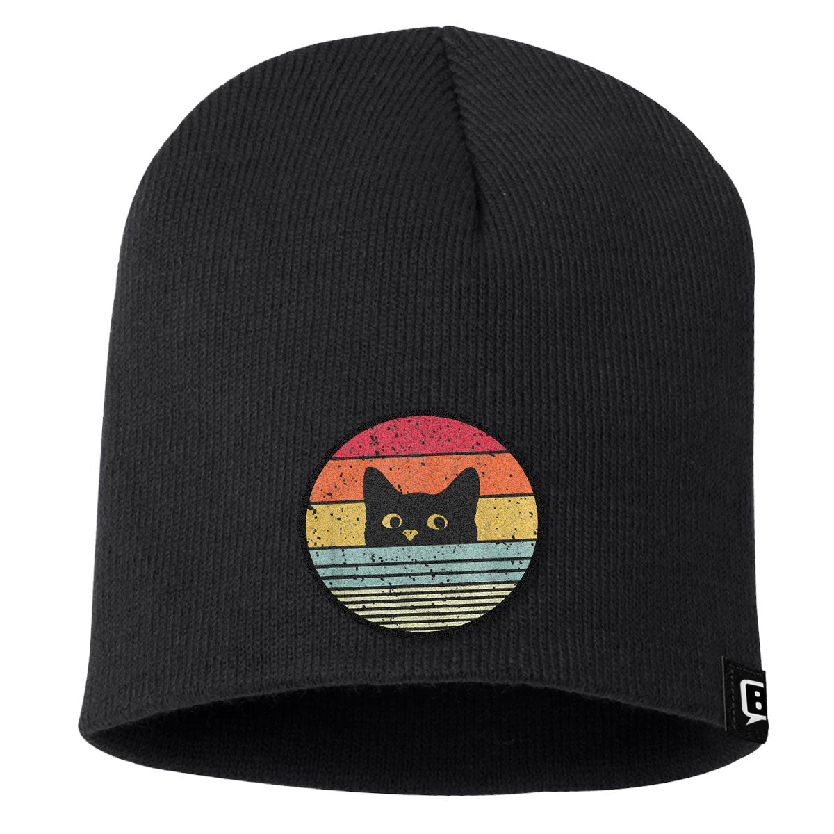 Retro Cat Patch Beanies