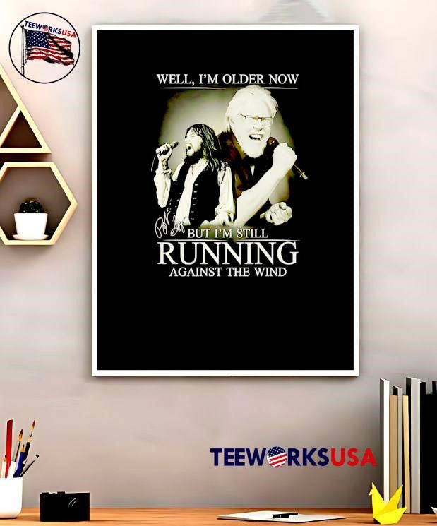 Bob Seger Singing Older Now Running Against the Wind Graphic shirt
