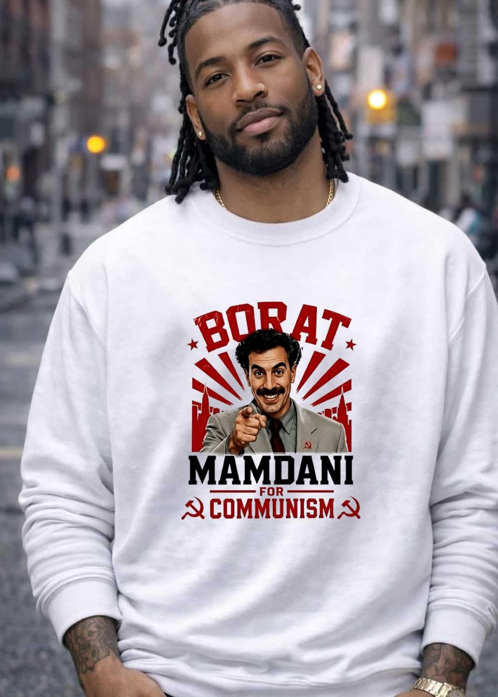Borat Mamdani for Communism Graphic T-Shirt
