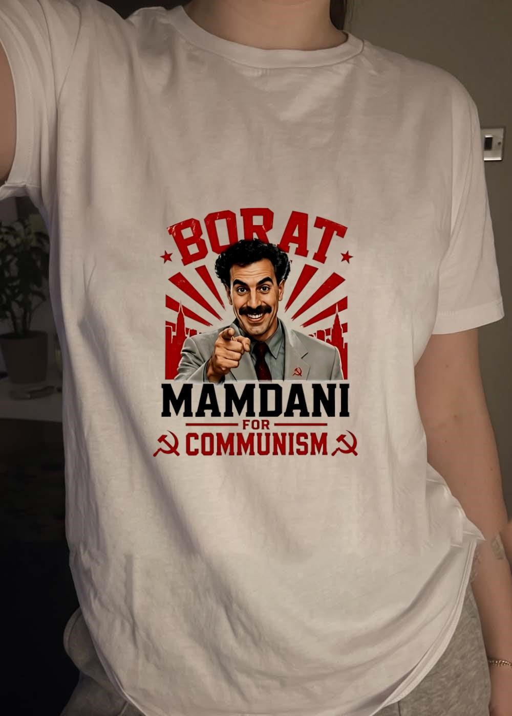 Borat Mamdani for Communism Graphic T-Shirt