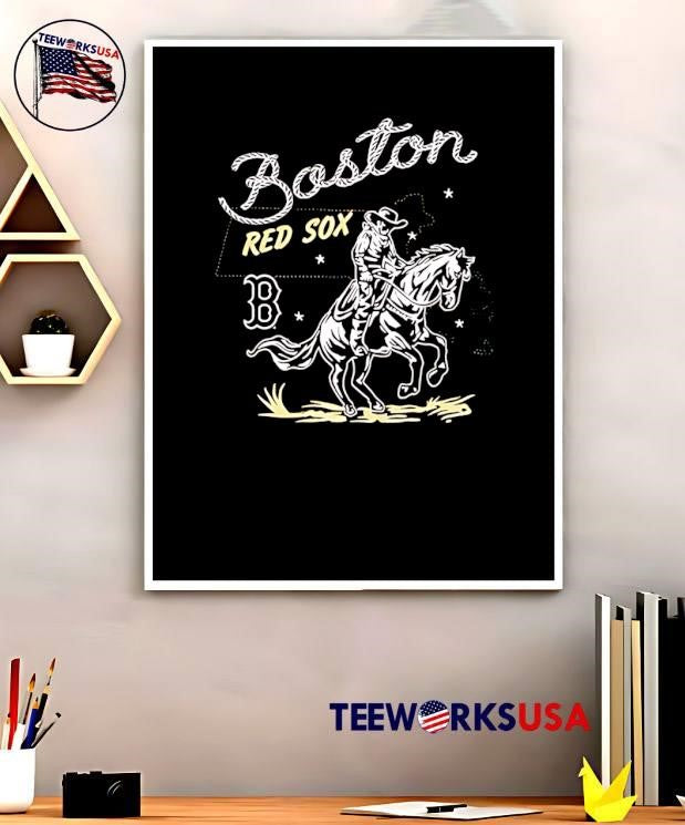 Boston Red Sox Cowboy Riding Horse Vintage Style shirt