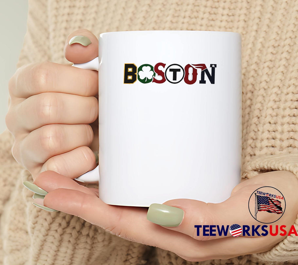 Boston Sports Teams Symbols Lettering shirt