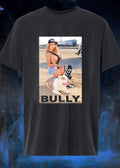 Bully Brand Clothing Mr Sipowitz Representing Block Bullys Kennels San Jose CA Woman Kneeling with Pit Bull Dog T-Shirt