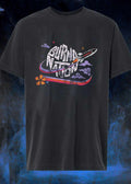 Burn Nation Blast Off Rocket Space Flower Retro T-Shirt