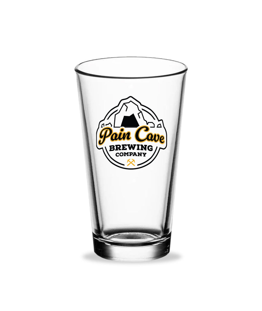 Pain Cave Brewing Co. Pint Glass
