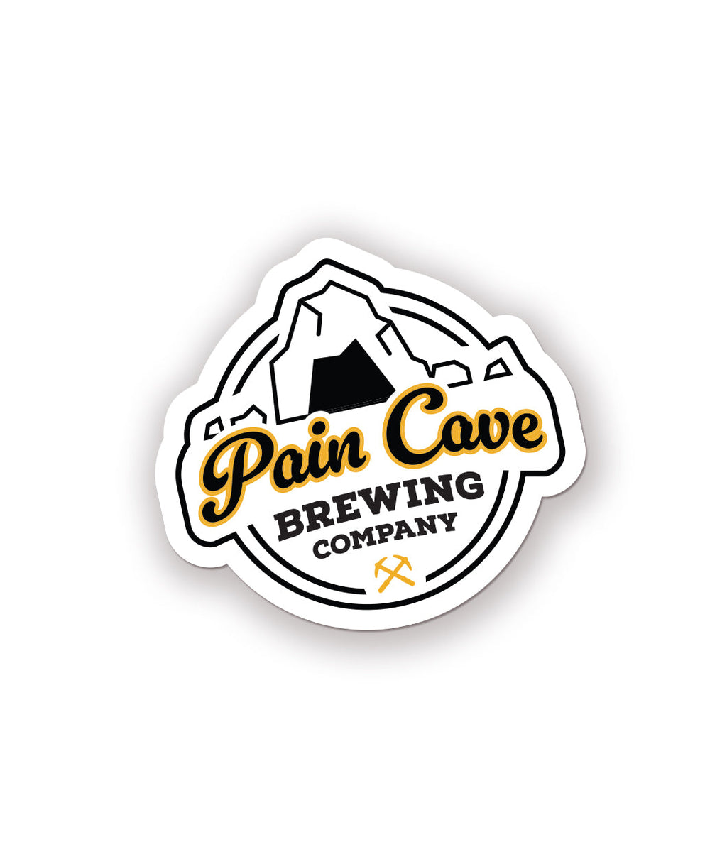 Pain Cave Brewing Co Sticker