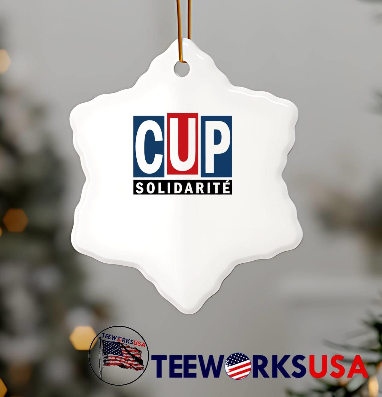 CUP Solidarity Red White Blue Logo T-Shirt