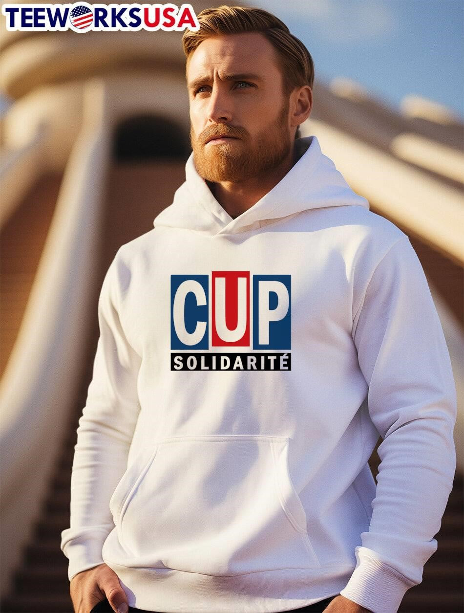 CUP Solidarity Red White Blue Logo T-Shirt