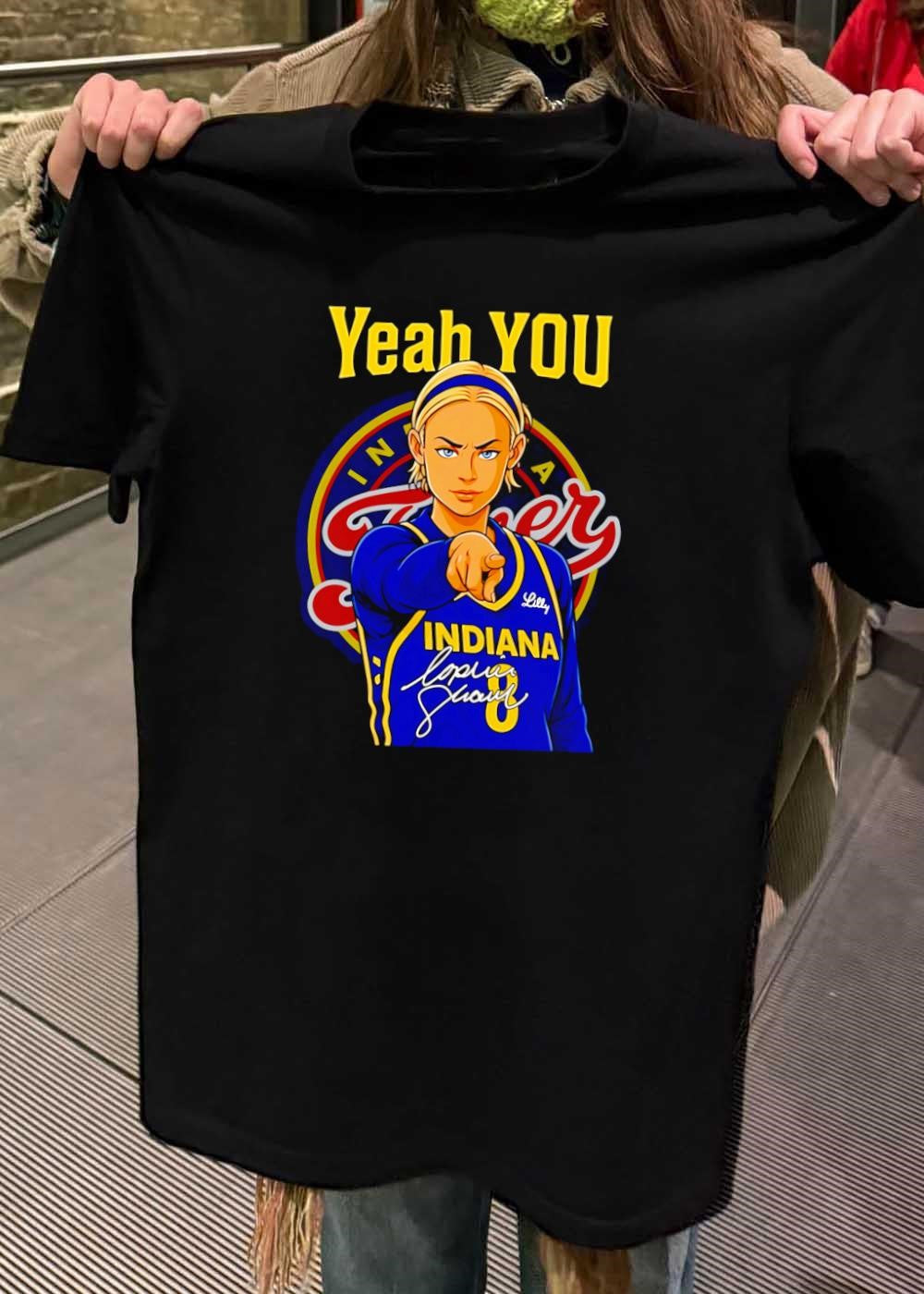 Caitlin Clark Signature Pointing Yeah You Indiana Fever T-Shirt